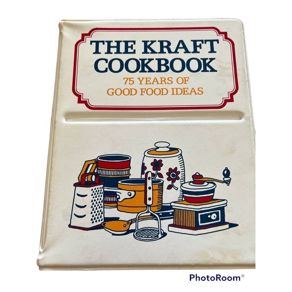 Vintage 1977 The Kraft Cookbook 75 Years of Good Food Ideas 3-Ring Binder Retro